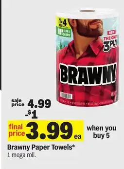 Meijer Brawny Paper Towels offer