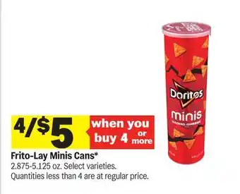 Meijer Frito-Lay Minis Cans offer