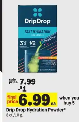 Meijer Drip Drop Hydration Powder offer