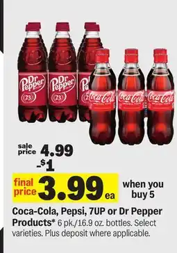 Meijer Coca-Cola, Pepsi, 7UP or Dr Pepper Products offer