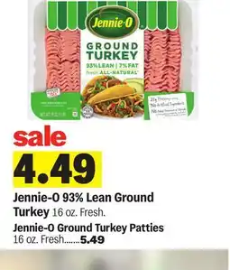 Meijer Jennie-O 93% Lean Ground Turkey offer