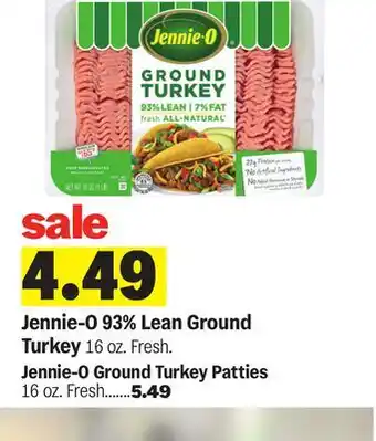 Meijer Jennie-O 93% Lean Ground Turkey offer