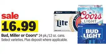 Meijer Bud, Miller or Coors offer
