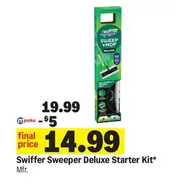 Meijer Swiffer Sweeper Deluxe Starter Kit offer