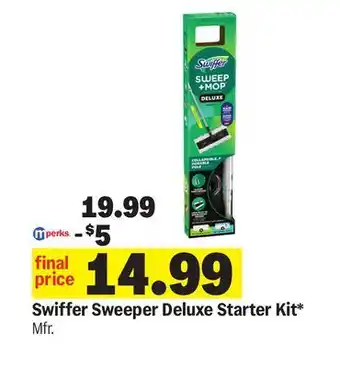 Meijer Swiffer Sweeper Deluxe Starter Kit offer