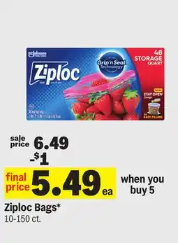 Meijer Ziploc Bags offer