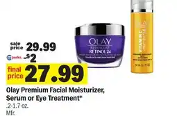 Meijer Olay Premium Facial Moisturizer, Serum or Eye Treatment offer
