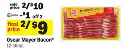 Meijer Oscar Mayer Bacon offer