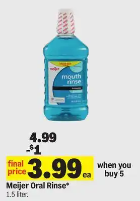 Meijer Meijer Oral Rinse offer