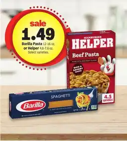 Meijer Barilla Pasta 12-16 oz. or Helper 4.8-7.6 oz offer