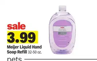 Meijer Meijer Liquid Hand Soap Refill offer