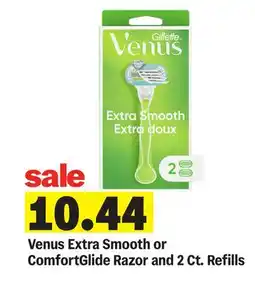 Meijer Venus Extra Smooth or ComfortGlide Razor and 2 Ct. Refills offer