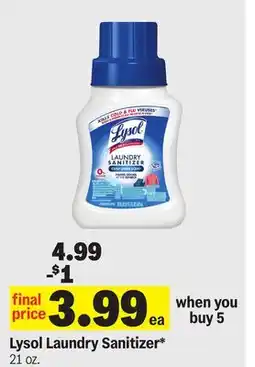 Meijer Lysol Laundry Sanitizer offer