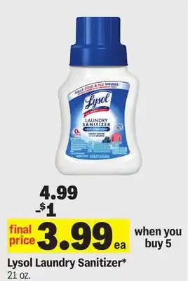 Meijer Lysol Laundry Sanitizer offer