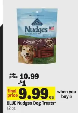 Meijer BLUE Nudges Dog Treats offer