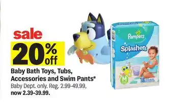 Meijer Baby Bath Toys, Tubs, Accessories and Swim Pants offer