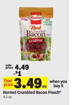 Meijer Hormel Crumbled Bacon Pouch offer