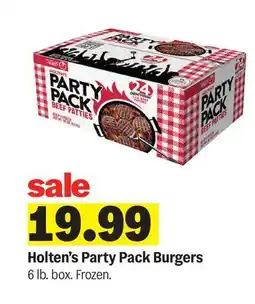 Meijer Holten's Party Pack Burgers offer