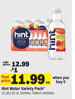Meijer Hint Water Variety Pack offer