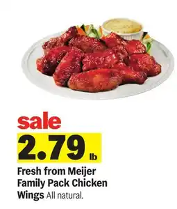 Meijer Fresh from Meijer Family Pack Chicken Wings offer