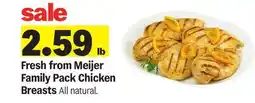 Meijer Fresh from Meijer Family Pack Chicken Breasts offer