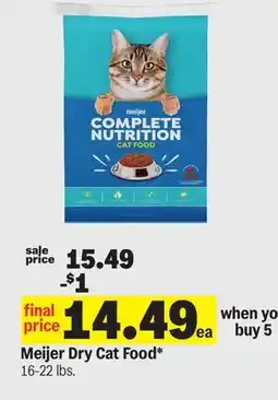 Meijer Meijer Dry Cat Food offer
