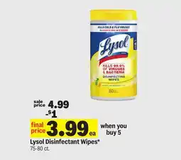 Meijer Lysol Disinfectant Wipes offer