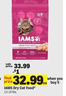 Meijer IAMS Dry Cat Food offer