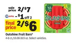 Meijer Outshine Fruit Bars offer