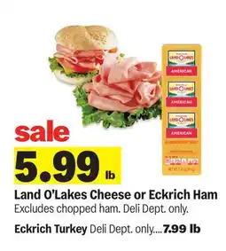 Meijer Land O'Lakes Cheese or Eckrich Ham offer