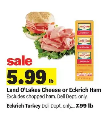 Meijer Land O'Lakes Cheese or Eckrich Ham offer