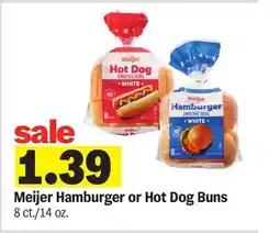 Meijer Meijer Hamburger or Hot Dog Buns offer