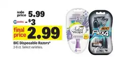 Meijer BIC Disposable Razors offer