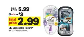 Meijer BIC Disposable Razors offer