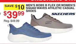 Dunham's Sports MEN'S BOBS B FLEX OR WOMEN'S SQUAD WAVES ATHLETIC CASUAL SHOES offer