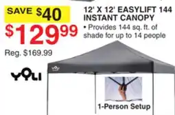 Dunham's Sports 12' X 12' EASYLIFT 144 INSTANT CANOPY offer