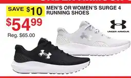 Dunham's Sports UNDER ARMOUR MEN'S OR WOMEN'S SURGE 4 RUNNING SHOES offer