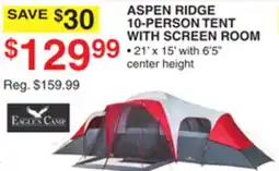 Dunham's Sports ASPEN RIDGE 10-PERSON TENT WITH SCREEN ROOM offer