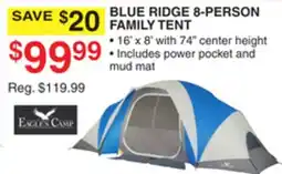 Dunham's Sports BLUE RIDGE 8-PERSON FAMILY TENT offer