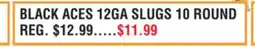 Dunham's Sports BLACK ACES 12GA SLUGS 10 ROUND offer