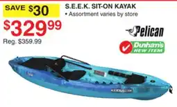 Dunham's Sports S.E.E.K. SIT-ON KAYAK offer