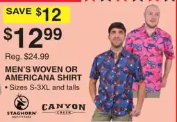 Dunham's Sports MEN'S WOVEN OR AMERICANA SHIRT offer