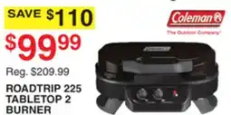 Dunham's Sports ROADTRIP 225 TABLETOP 2 BURNER PROPANE GAS GRILL offer