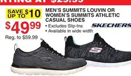 Dunham's Sports MEN LOUVIN OR WOMEN'S SUMMITS ATHLETIC CASUAL SHOES offer