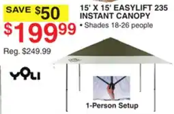 Dunham's Sports 15' X 15' EASYLIFT 235 INSTANT CANOPY offer