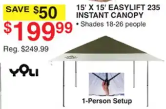 Dunham's Sports 15' X 15' EASYLIFT 235 INSTANT CANOPY offer