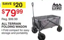 Dunham's Sports ALL TERRAIN FOLDING WAGON offer