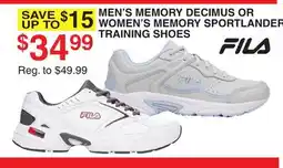 Dunham's Sports MEN'S MEMORY DECIMUS OR WOMEN'S MEMORY SPORTLANDER TRAINING SHOES offer