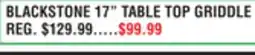 Dunham's Sports BLACKSTONE 17 TABLE TOP GRIDDLE offer