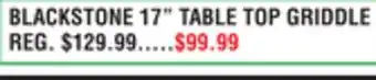 Dunham's Sports BLACKSTONE 17 TABLE TOP GRIDDLE offer